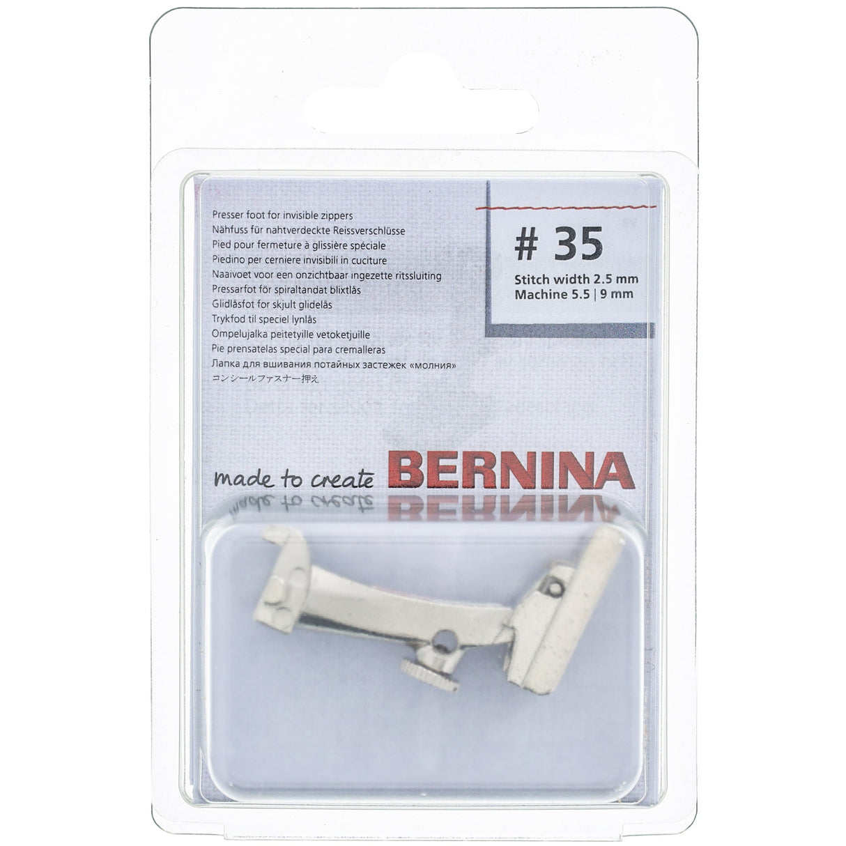 BERNINA Invisible Zipper Foot #35 | #306
