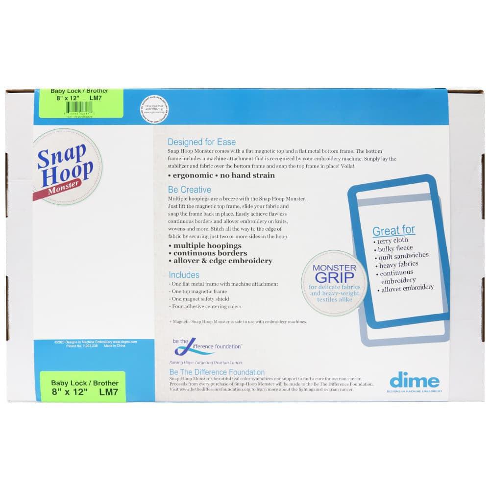 dime Snap Hoop Monster for Baby Lock Embroidery Machines-Embroidery Hoop
