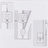 Husqvarna Viking Clear Invisible Zipper Foot (Groups 1–9) || #413286545