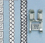 PFAFF 7/9-Hole Cord Foot (IDT System) for Groups B-L | #820608096