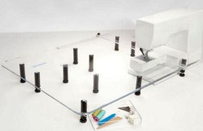 Illustrative Sew Steady Giant table for listed Baby Lock machines; opening varies. Machine and optional drawer excluded.