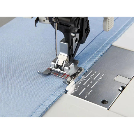PFAFF Seam Guide Foot for IDT System in action