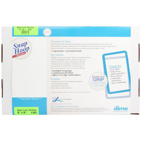 dime Snap Hoop Monster for Baby Lock Embroidery Machines-Embroidery Hoop
