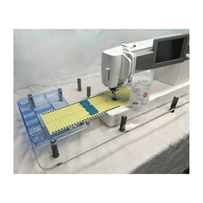 Representative Sew Steady Giant Wish 2.0 table for listed BERNINA machines. Opening varies; sewing machine and loose notions excluded.
