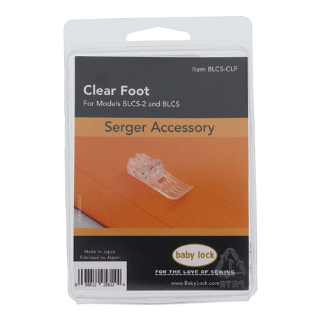 Baby Lock Clear Foot Serger Accessory #BLCS-CLF