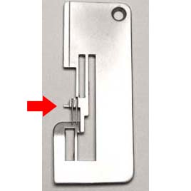 Small-Tab Serger Needle Plate for Brother & Husqvarna Viking — X76528-001
